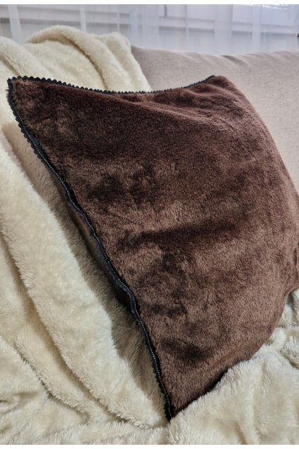 Povlak na polštář Brown Fur 1x