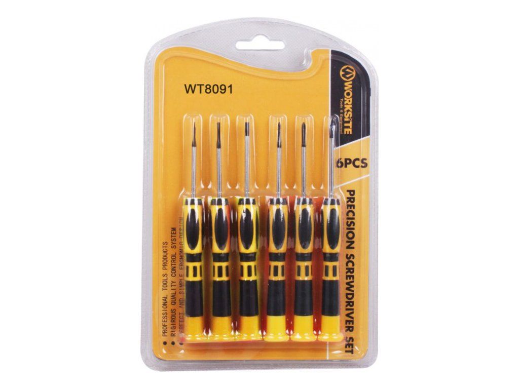 WT8091 -Sada mini šroubováků WORKSITE – produktový obrázek