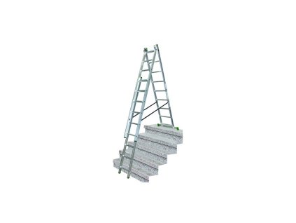 žebřík trojdílný 3x7 s úpravou na schody 195/310/420 cm 10.66-S-3-07-KR