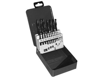 sada vrtáků HSS 19 d. (1-10 x 0.5 mm) kov.pouzdro 78.A205210