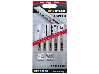 list pily přímočaré PB11R-HC12R100mm/10z sada 5ks 45.05-8018