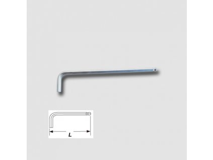 Klíč imbusový s kuličkou prodloužený S2 10,0mm