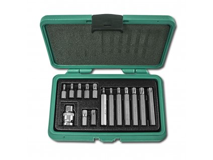 Sada na 1/2'' bitů 10mm TRX .T20-T55 (30-75mm) 15 dílů H4015