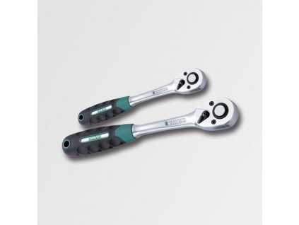 Ráčna 36 zubů oválná s gumovou rukojetí 1/4'' H9723