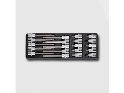 Sada zástrčných hlavic TORX 1/2'' 20 dílů, plastové plato A HA080