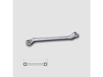 Klíč očkový vyhnutý 20x22mm matný HDW752022E