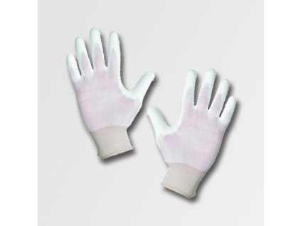 Rukavice nylonové BUNTING - POLY bílé, velikost 10'' JA135411/10