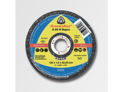 Kotouč řezný A660R 125x1,0x22 NEREZ/OCEL ( NÁHRADA KLI249513 ) KLI328906