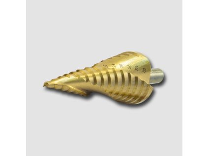 Vrták stupňovitý spirál.drážka HSS TiN 4-32mm krok 2