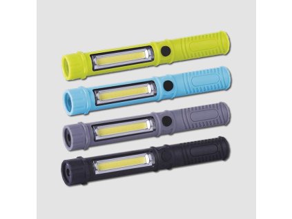 Svítilna plastová COB LED 3W+1LED, 3xAAA P3897