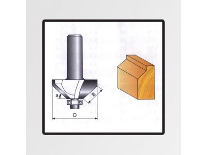 Tvarové frézy do dřeva 8x9,52mm P70605