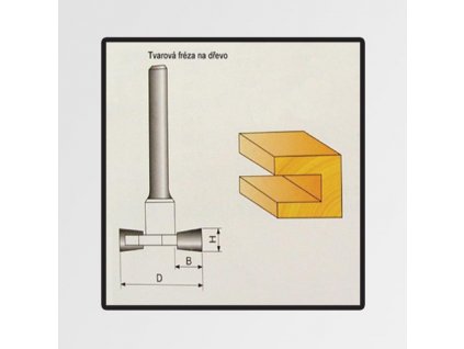 Tvarové frézy do dřeva 8x9,4mm P70805