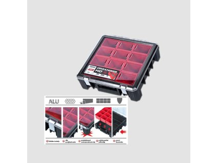 Box plastový s organizérem HD400, 389x400x110mm P90079