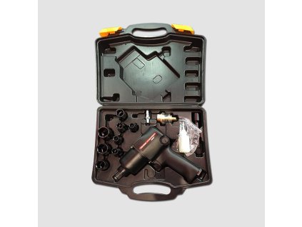 Utahovák pneu. 1/2'' 680N.m v plastovém boxu s příslušenstvím XT10026B