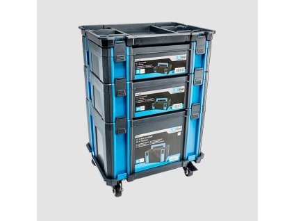 Sada plastových boxů TOOLSTATION 4 díly + podvozek XT90003