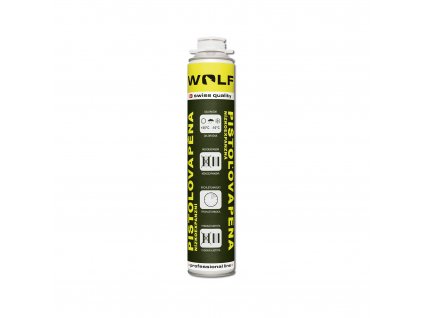 Pěna montážní nízkoexpanzní pistolová - celoroční 750 ml WOLF
