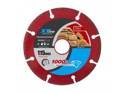 Kotouč univerzální na dřevo,plast 115mm XT161115