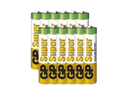 GP alkalická baterie SUPER AAA (LR03) 1bal/12ks B1310T