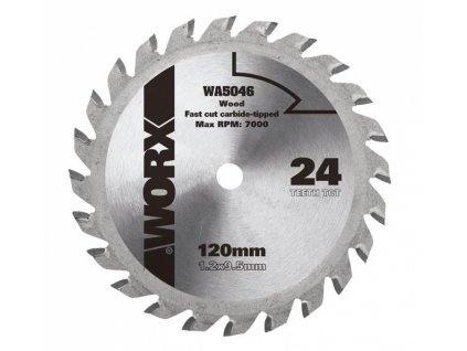 WA5046 - Kotouč na dřevo 120x9,5 pro WU427, Worxsaw XL