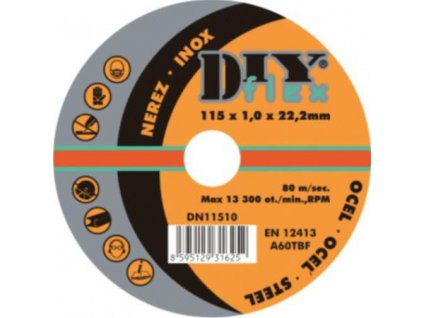 DY 11510 (115x1,0) kotouč řezný na ocel, nerez (10)