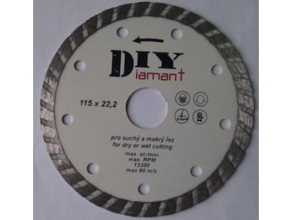DIYT230 - Diamantový řezný kotouč DIY - TURBO