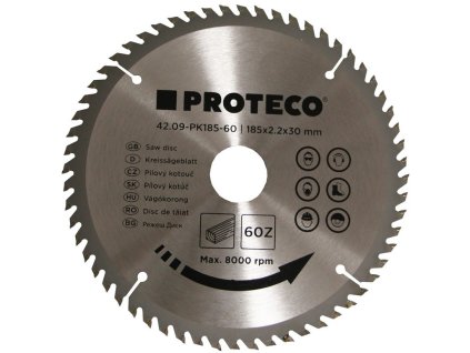 kotouč pilový SK 185x2,2x30 60z + redukce 30/20 mm 42.09-PK185-60