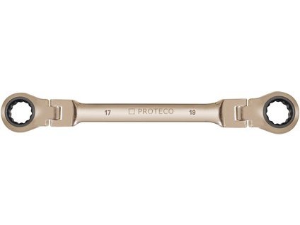 klíč ráčnový očkový 12 x 13 mm s klouby CrV 42.18-346-12X13