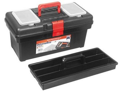 kufr plast. 415mm se zásobníkem P1400 a přihrádkami ve víku 44.1460