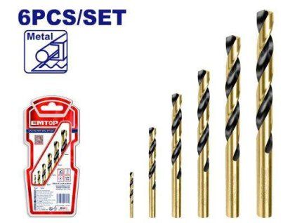 Sada vrtáků do kovu 6 ks ETDBB11065 EMTOP
