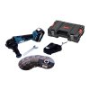 Aku úhlová bruska bezuhlíková 18 V, 125 mm + baterie 5.0 Ah + nabíječka + box XTline