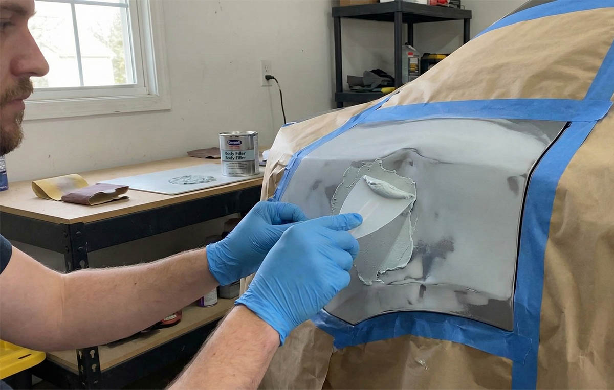 Tmelení karoserie krok za krokem: kompletní návod
