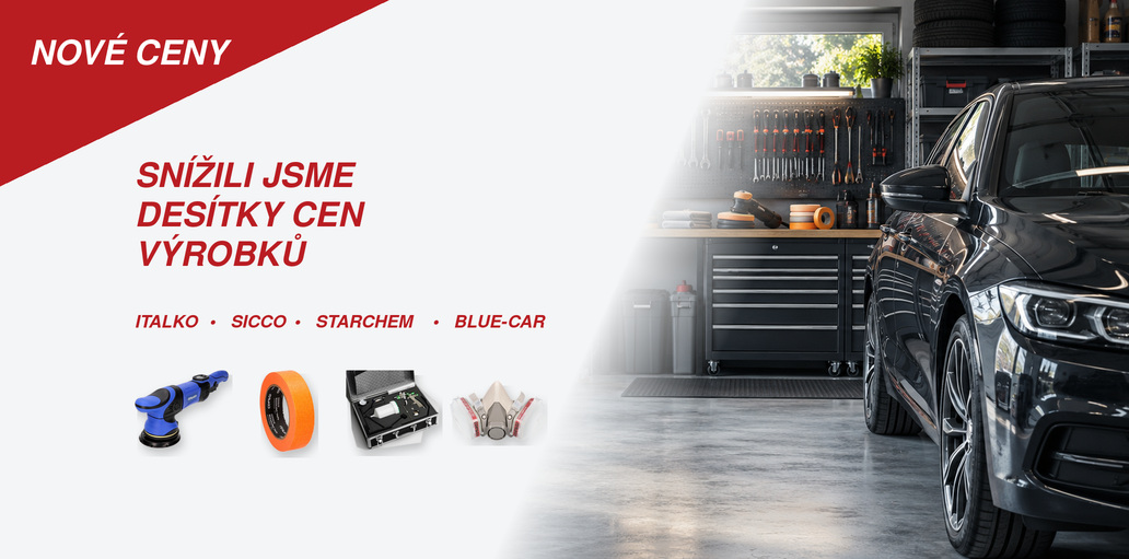 Snížili jsme desítky cen výrobků ITALKO, SICCO, STARCHEM a BLUE-CAR