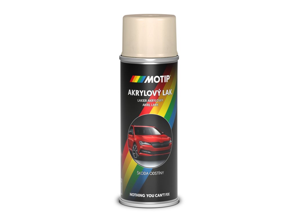 MoTip sprej akrylátový autolak ŠKODA 1026 bílá Candy 200 ml