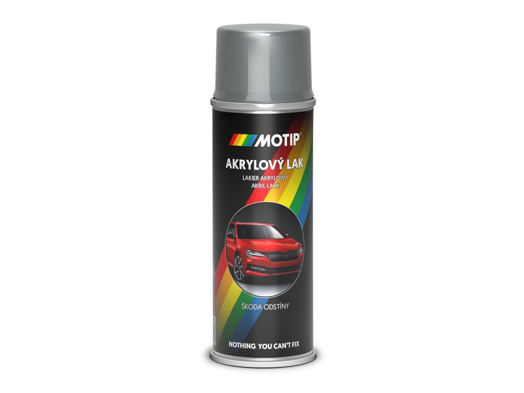 MoTip sprej akrylátový autolak ŠKODA 9151 šedá stone metalíza 200 ml