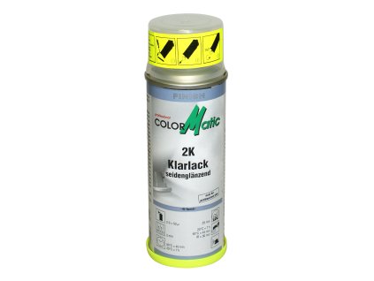 ColorMatic Hi-speed sprej 2K dvousložkový bezbarvý lak hedvábny lesk (polomatný) 200 ml