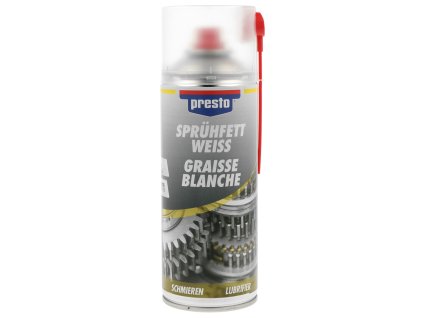 PRESTO sprej mazivo bílý tuk (PTFE tuk) 400 ml