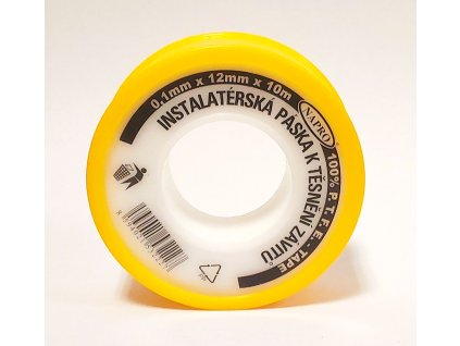 NAPRO PTFE instalatérská teflonová páska k těsnění závitů 12 mm x 10 m
