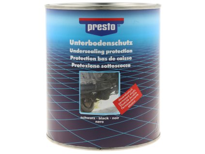 PRESTO ochrana nátěr podvozku bitumen nepřelakovatelný černý 2,5 kg