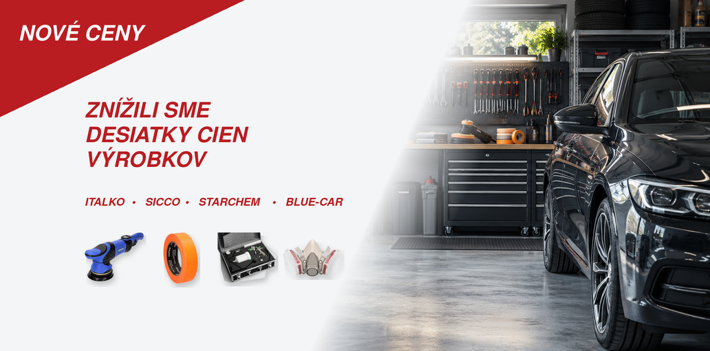 Znížili sme desiatky cien výrobkov ITALKO, SICCO, STARCHEM a BLUE-CAR