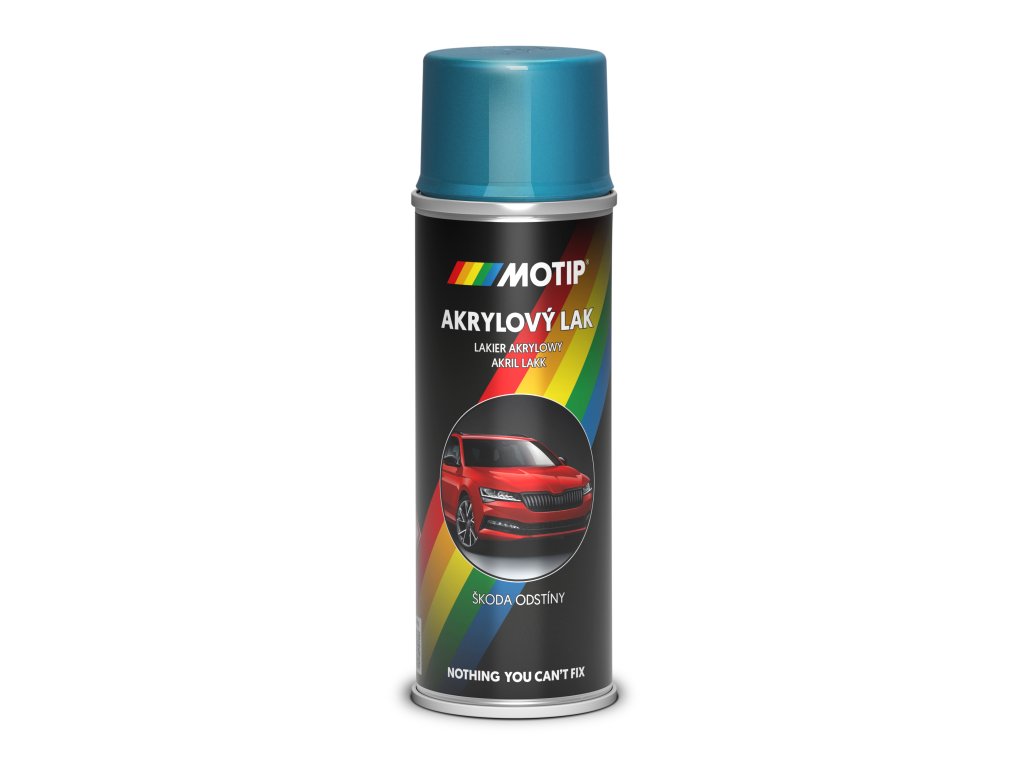 MoTip sprej akrylátový autolak ŠKODA 9452 modrá aqua metalíza 200 ml