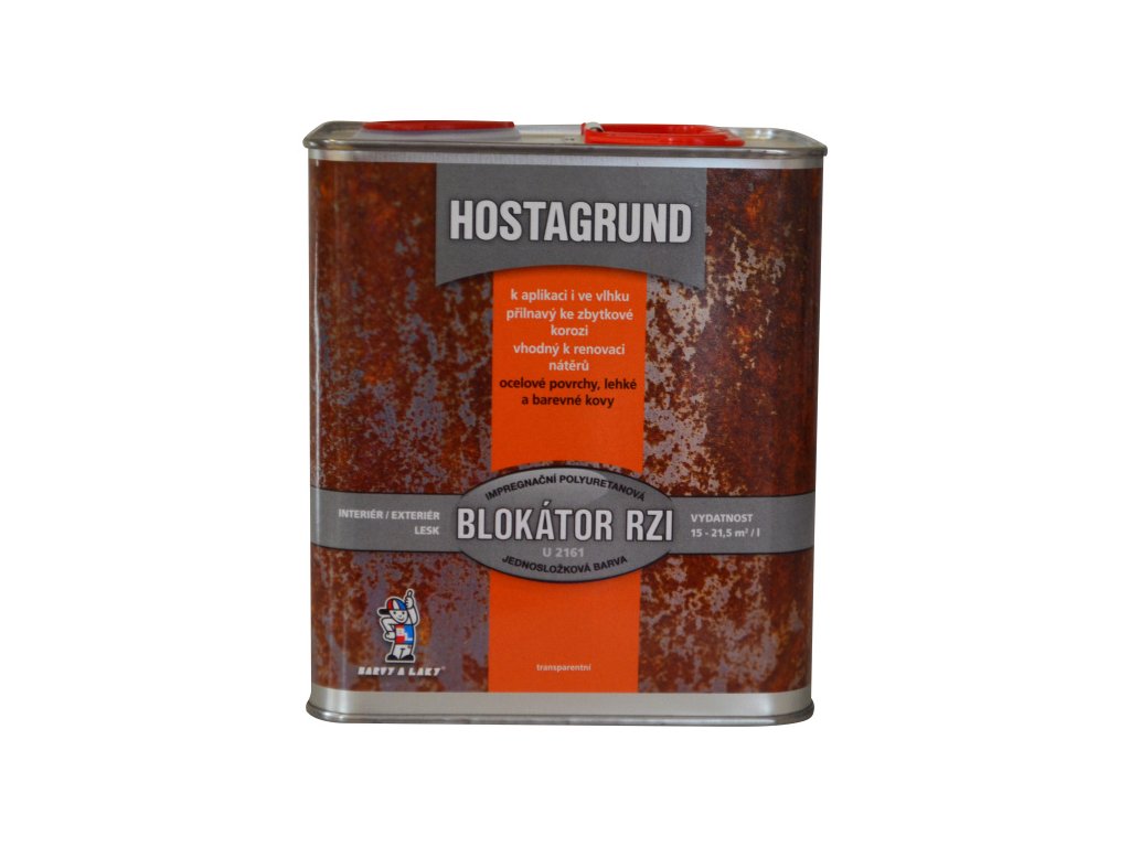 Barvy a laky Hostivař HOSTAGRUND U 2161 blokátor hrdze 2,5 litra