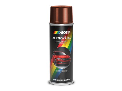 MoTip sprej akrylátový autolak ŠKODA 9892 červená Flamenco metalíza 200 ml