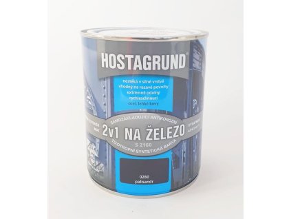 HOSTAGRUND S 2160 0280 hnedá palisander základná a vrchná farba 2v1 0,6 l