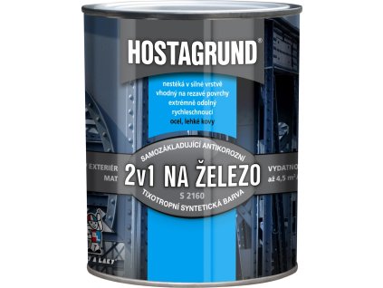 HOSTAGRUND S 2160 0280 hnedá palisander samozákladujúca farba na kov 2v1 0,6 l