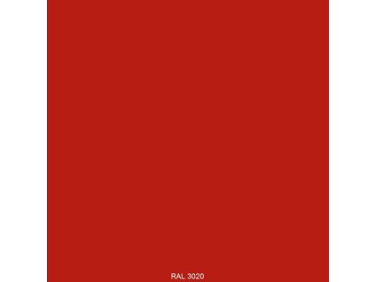 TELKYD T300 matný vrchný syntetický email odtieň RAL 3020 Dopravná červená