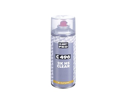 BODY C496 HS sprej lesklý bezfarebný lak na metalízy 400 ml