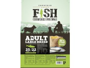 Topstein Fish Crunchies Adult Large Breed 15 kg