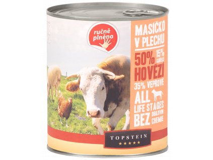 Topstein Masíčko v plechu hovězí 850 g