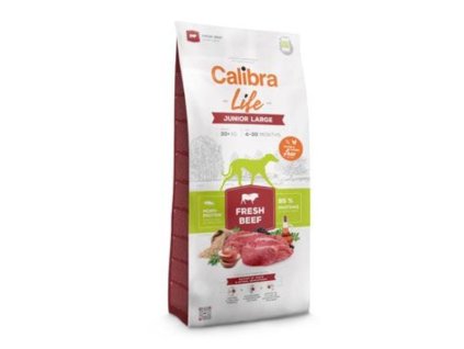 calibra dog life junior large fresh beef 12kg