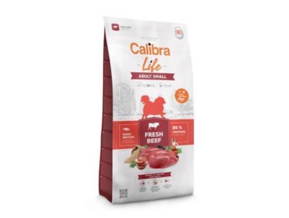 calibra dog life adult small fresh beef 6kg